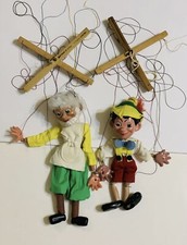 Lot of 2 Pelham Walt Disney PINOCCHIO GEPETTO Marionette Puppets