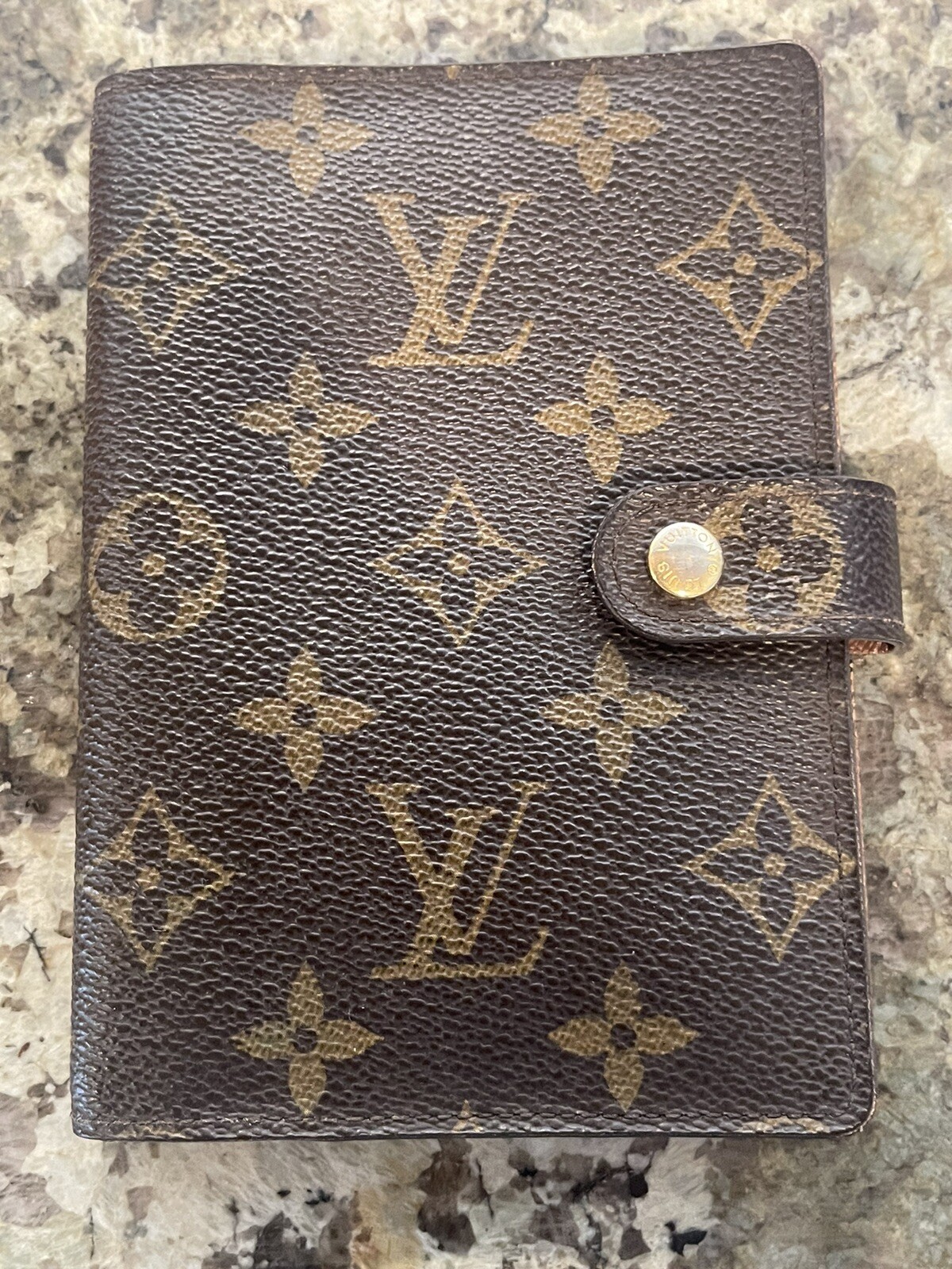 Louis Vuitton Notebook Binder Cover Agenda Planner 6 Ring Preowned eBay