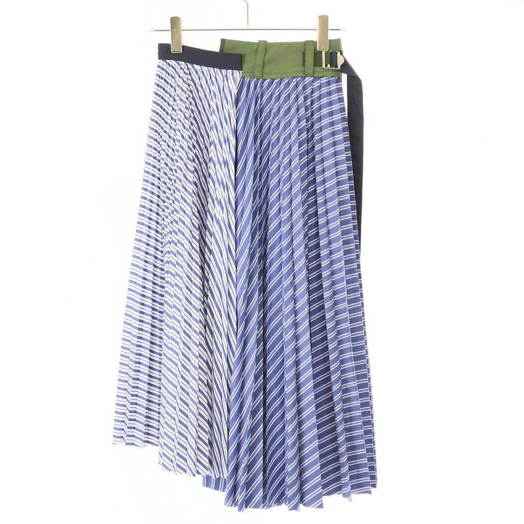sacai Sakai 20SS Cotton Poplin Pleated Skirt Blue 1 Used sacai Sakai 20SS Cotton Poplin Pleated Skirt Blue 1 Used