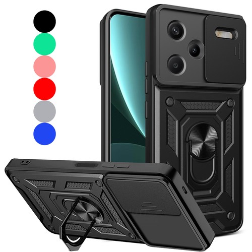 For Xiaomi Redmi Note 13 4G Pro Plus+5G Shockproof Case Ring Phone Cover Stand