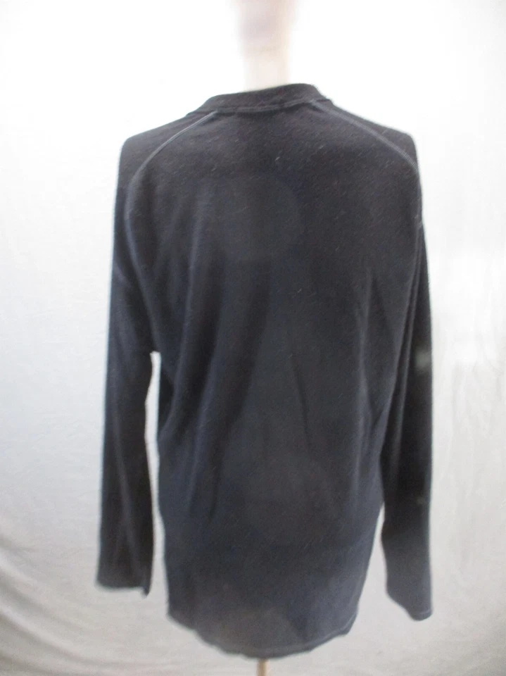 Smartwool Size L Mens BLK 100% Merino Wool Long Sleeve Lightweight Pullover 285 - Image 4 of 4
