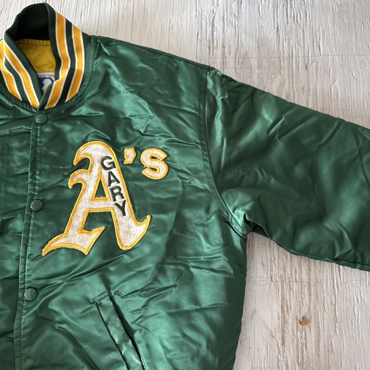 MLB Athletics 90sスタジャン　Lサイズ 90's Starter MLB Oakland Athletics Sweat Stadium Jaket L