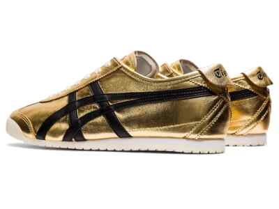 Onitsuka Tiger MEXICO 66 PURE GOLD / BLACK 1183B566 200 UNISEX NEW