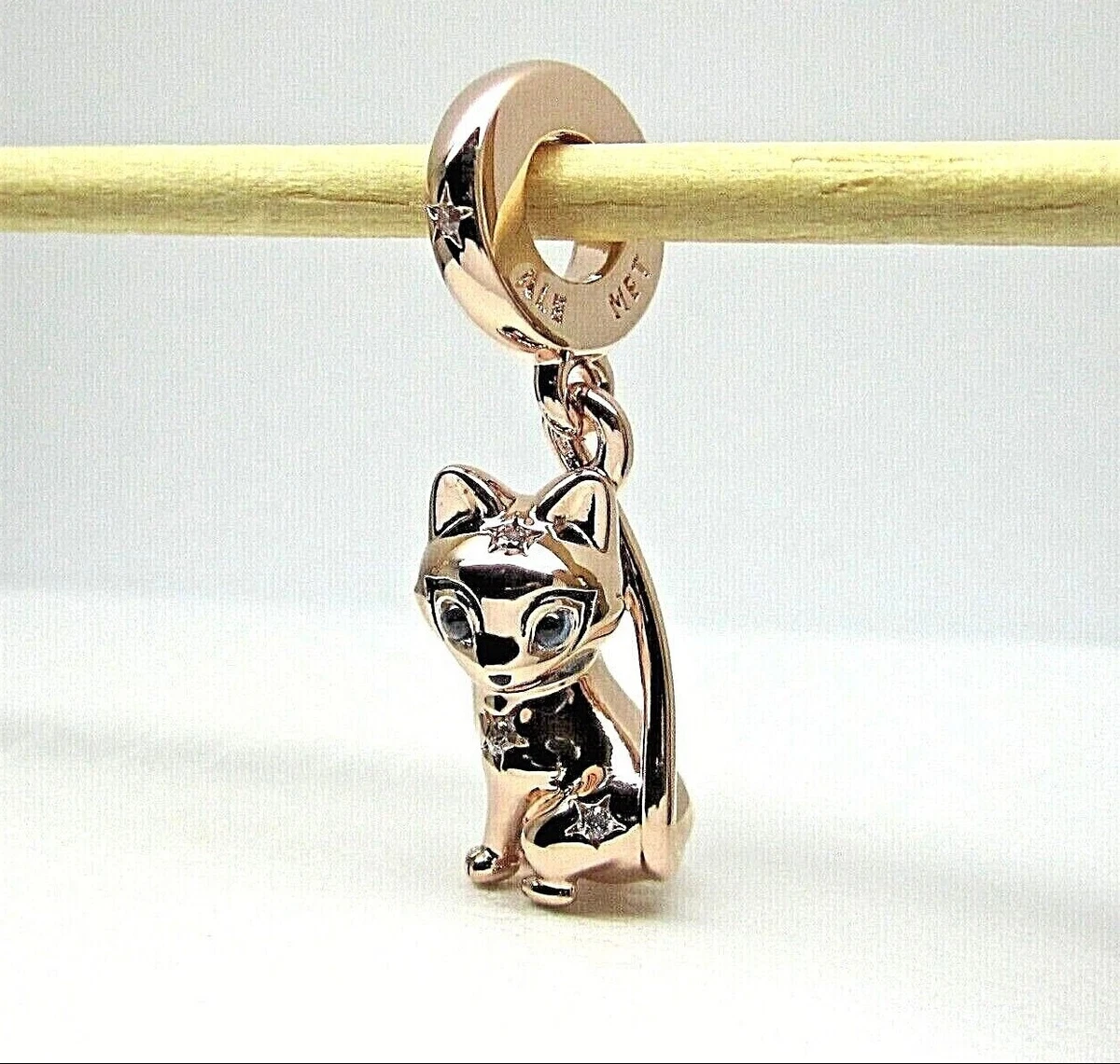 HOT Dangle Charm Pandora Christmas Cat Charm Pandora Cat