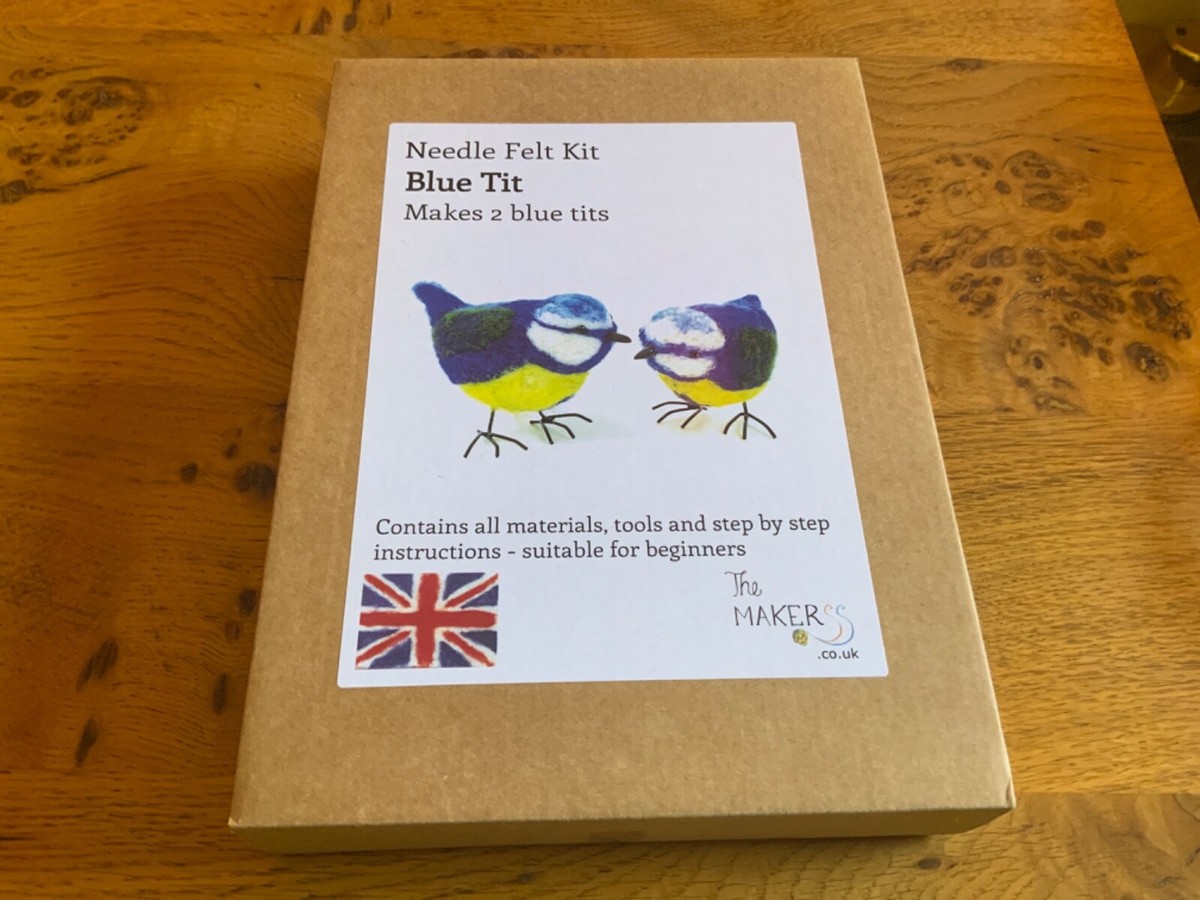 Kit Feutrage à L'aiguille The Makerss - Pour Créer Un Oiseau Blue Tit (mésange) - Neuf