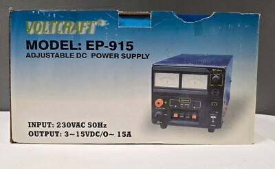 VOLTCRAFT EP-915 Labornetzgerät Netzteil einstellbar 3 - 15 V/DC 15 A Neu