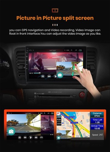 9''Android 10.1 Car Stereo Radio GPS WIFI BT DAB For Subaru Legacy Outback 03-09 - Picture 3 of 11