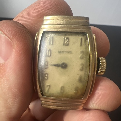 Vintage SENTINEL Men’s 36mm Mechanical Watch 19 Jewels 18KGP USA (Parts) - Picture 9 of 9