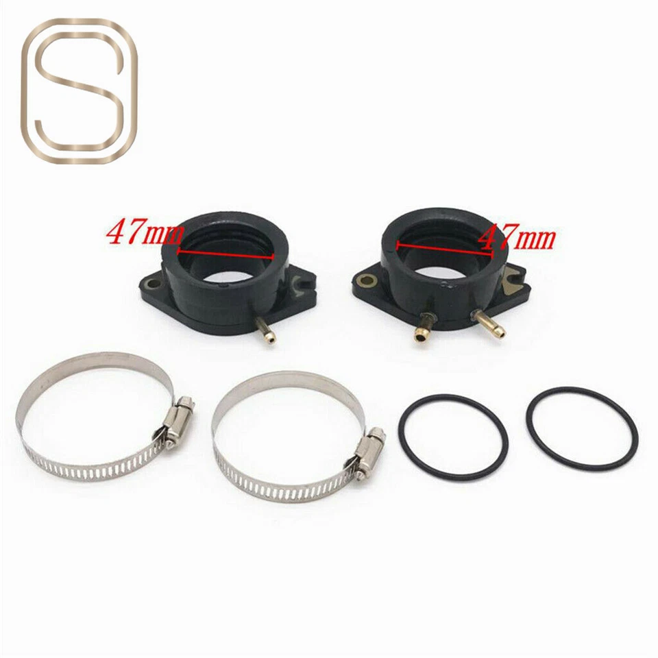 Colector de admisión de carburador bota de carburador compatible con Yamaha Virago XV700 XV750 XV920 XV1100 Foto 2 de 4