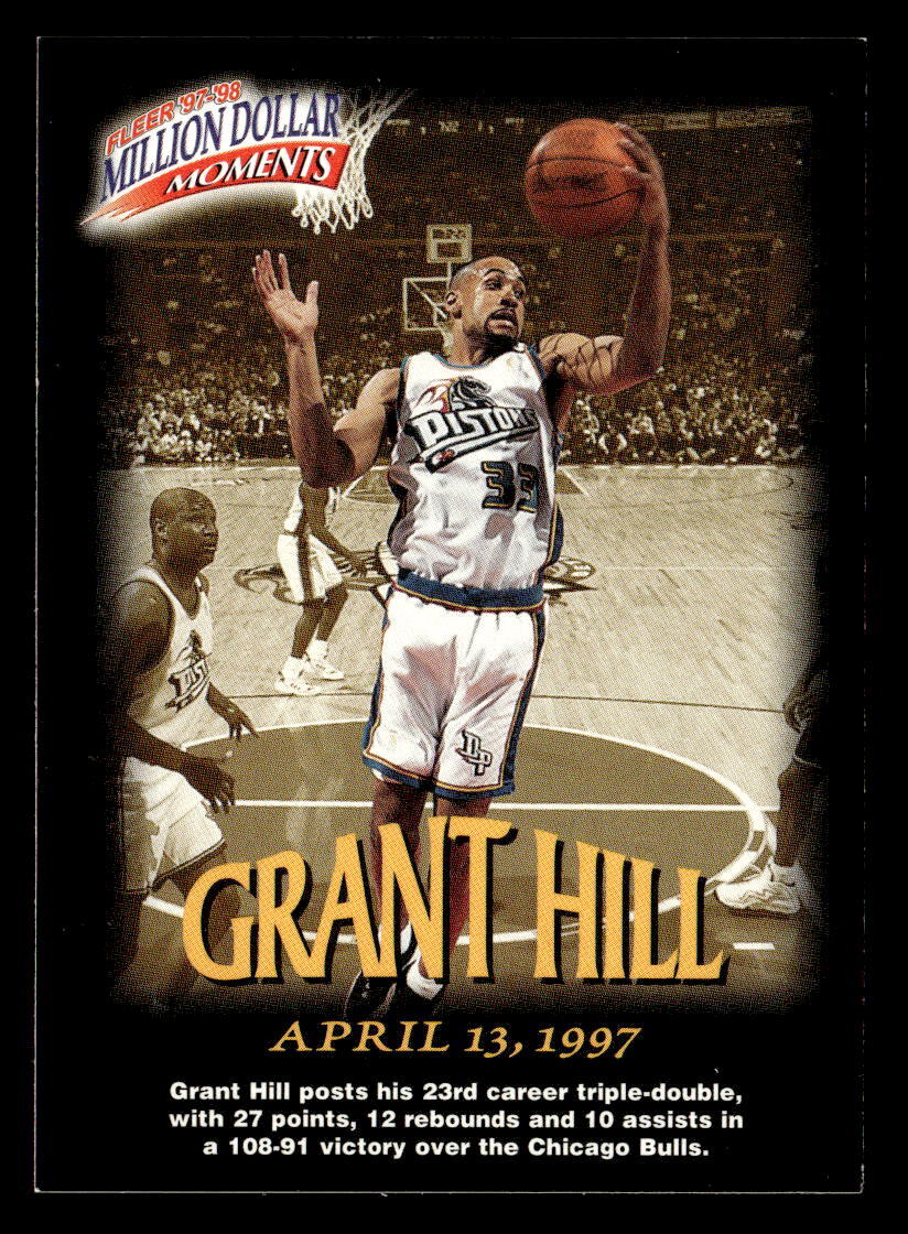 Grant Hill 1997-98 Fleer #12 Million Dollar Moments Detroit Pistons