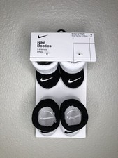 NEW Nike Baby Booties Newborn 0-6 Months 2 Pairs Baby Shower Gift