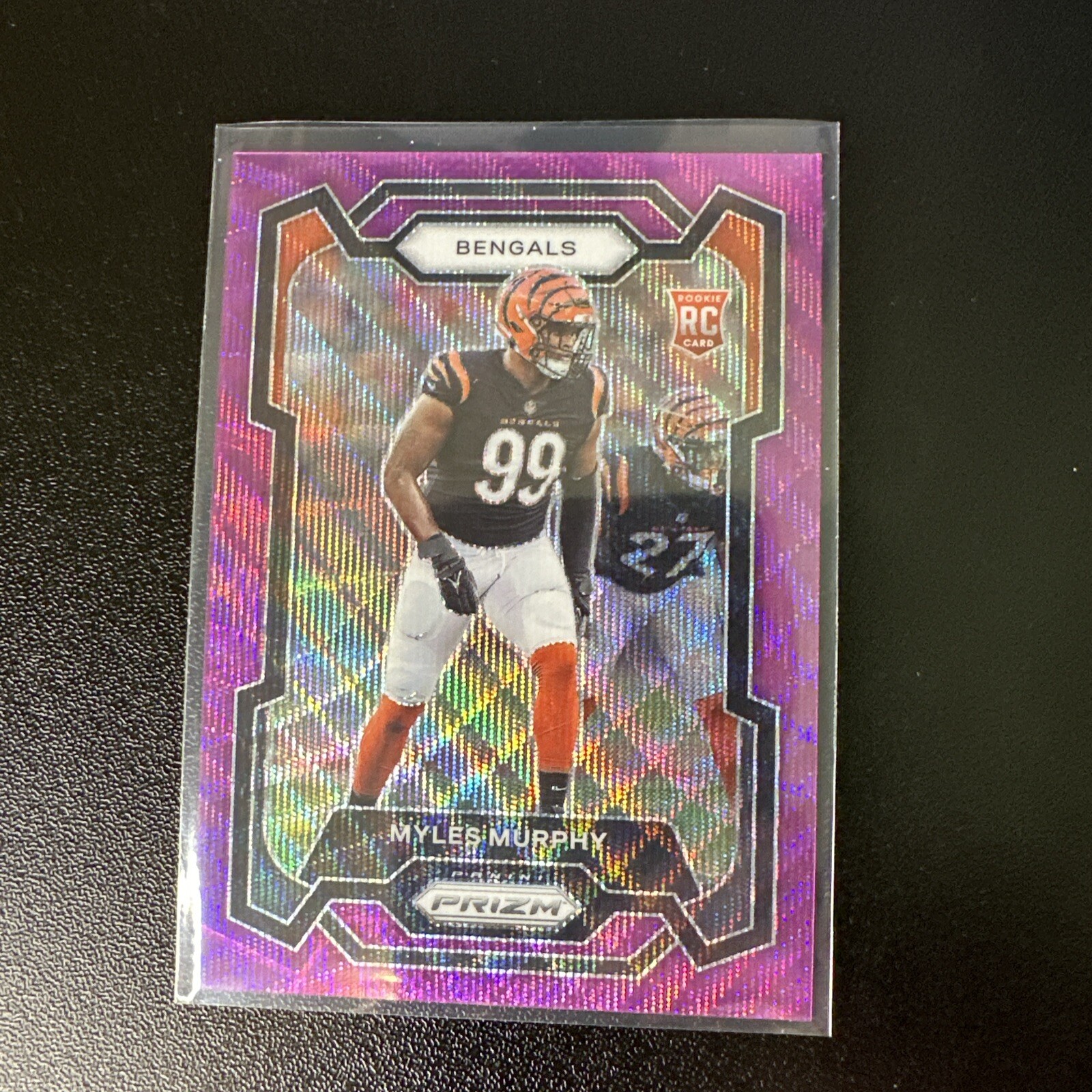 2023 Panini Prizm - Rookies Purple Wave Prizm #320 Myles Murphy 65/99 (RC)