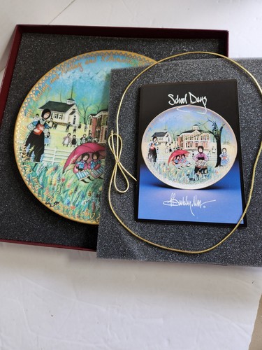 Anna Perenna "SCHOOL DAYS" BY P Buckley Moss COA BOX PLATE 0294/5000 NIB - Picture 8 of 17
