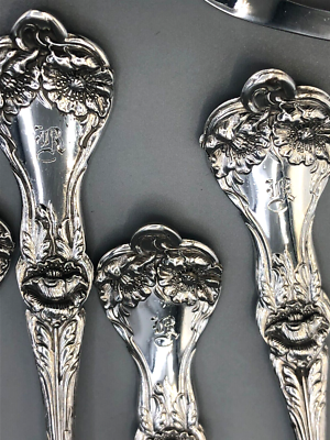 Majestic by Alvin Sterling Silver set of 12 Salad Forks 6