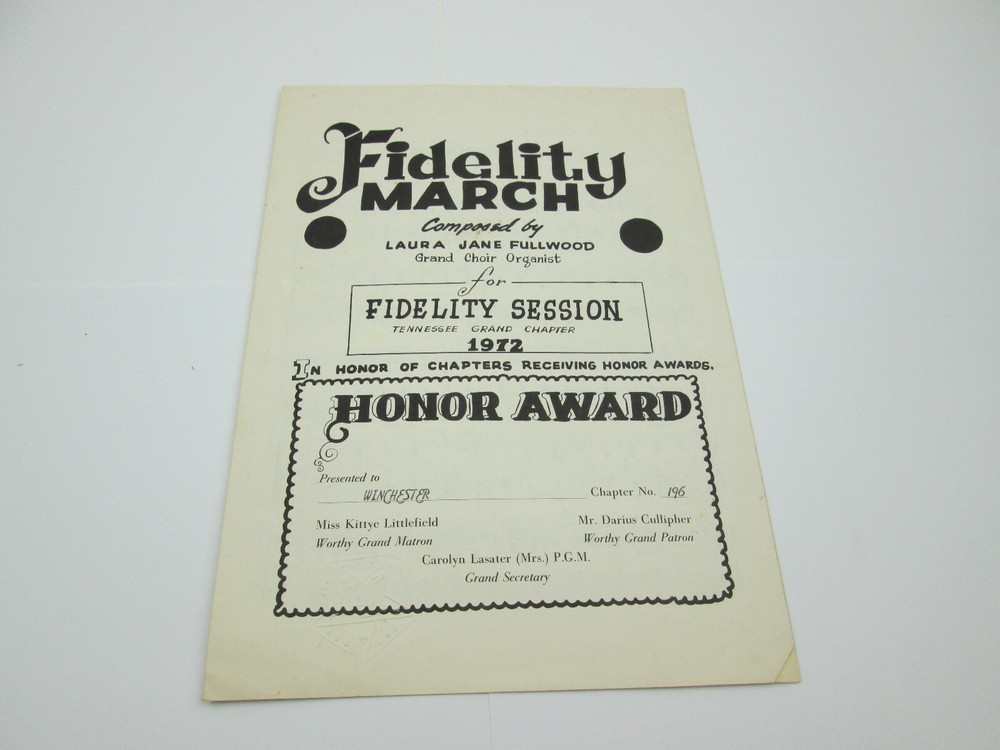 Vintage Fidelity March Sheet Music by Laura Fullwood for Choir & Organist