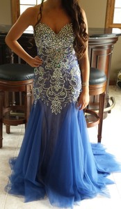 mermaid prom dress with tulle bottom