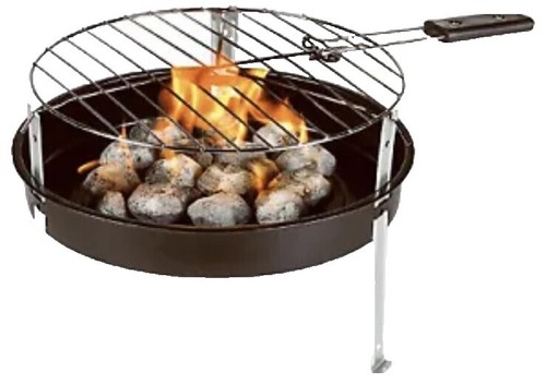 THERMOS 14 Inch Table Top Charcoal Grill Limited Edition Blue Rare