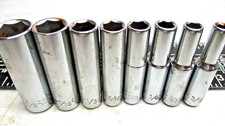 Vintage Craftsman 1/4" Drive Metric 6 Point Socket Set 8 Pc 1/2- 3/16"