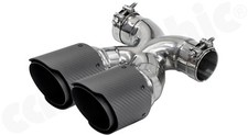 CARGRAPHIC Sport-Tailpipes 100mm Matt-Black-Carbon 718 Boxster Cayman tips trims