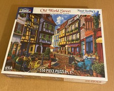 White Mountain 550 Piece Puzzle Old World Street: 1542
