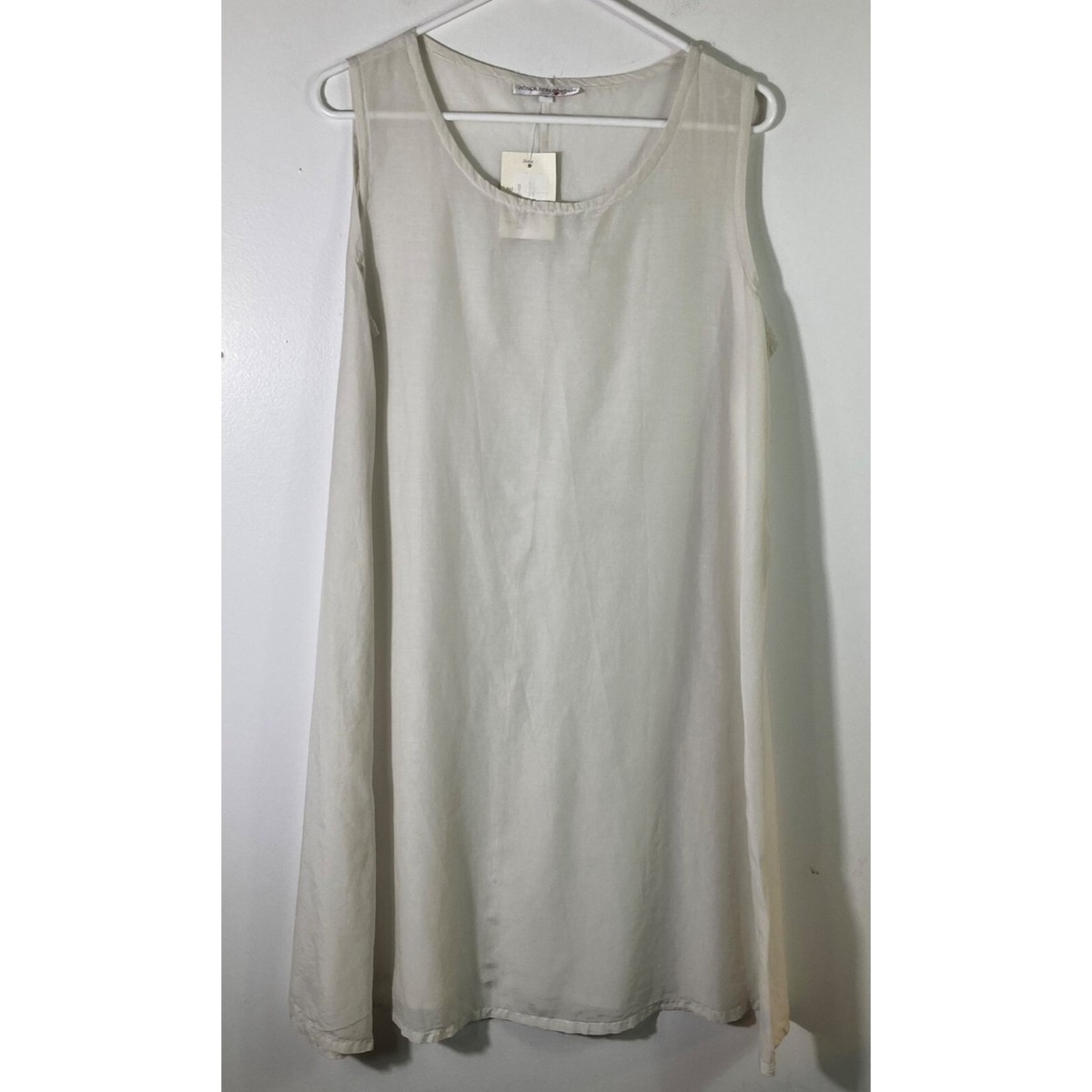 lou and grey slip dress Womens Absolutely Abigails Tunic Light Gray S Cotton Silk NWT Mulberry silk