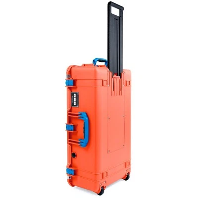 Orange & Blue Pelican 1615 Air case No Foam. With wheels.