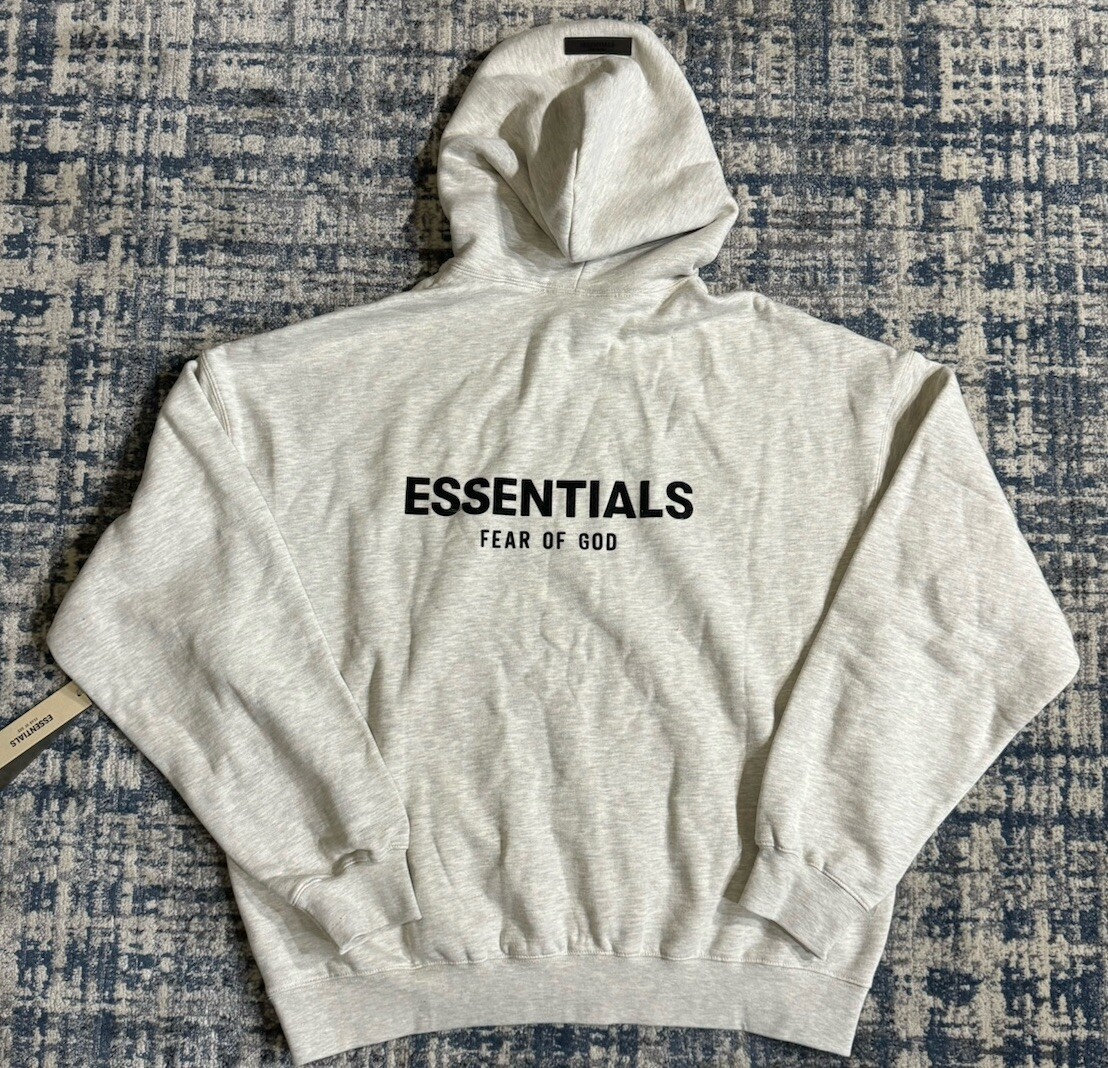 Fear of God Essentials Hoodie FW22 Color Light Oatmeal Size XL
