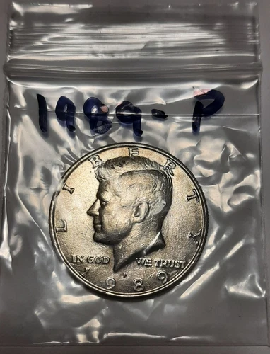 1989-P Kennedy Half Dollar, Circulated but NICE !