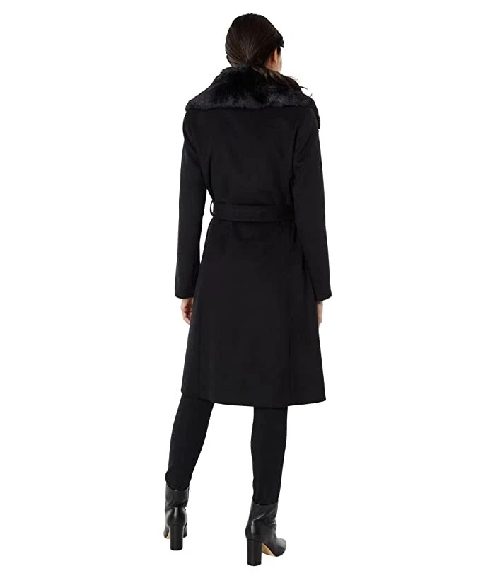 Ralph lauren shop black wrap coat
