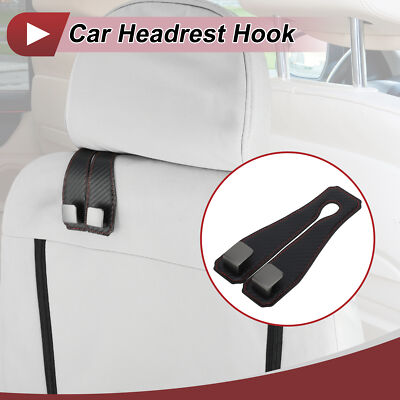 Pc Universal Car Seat Headrest Hook for Purses and Bags Black