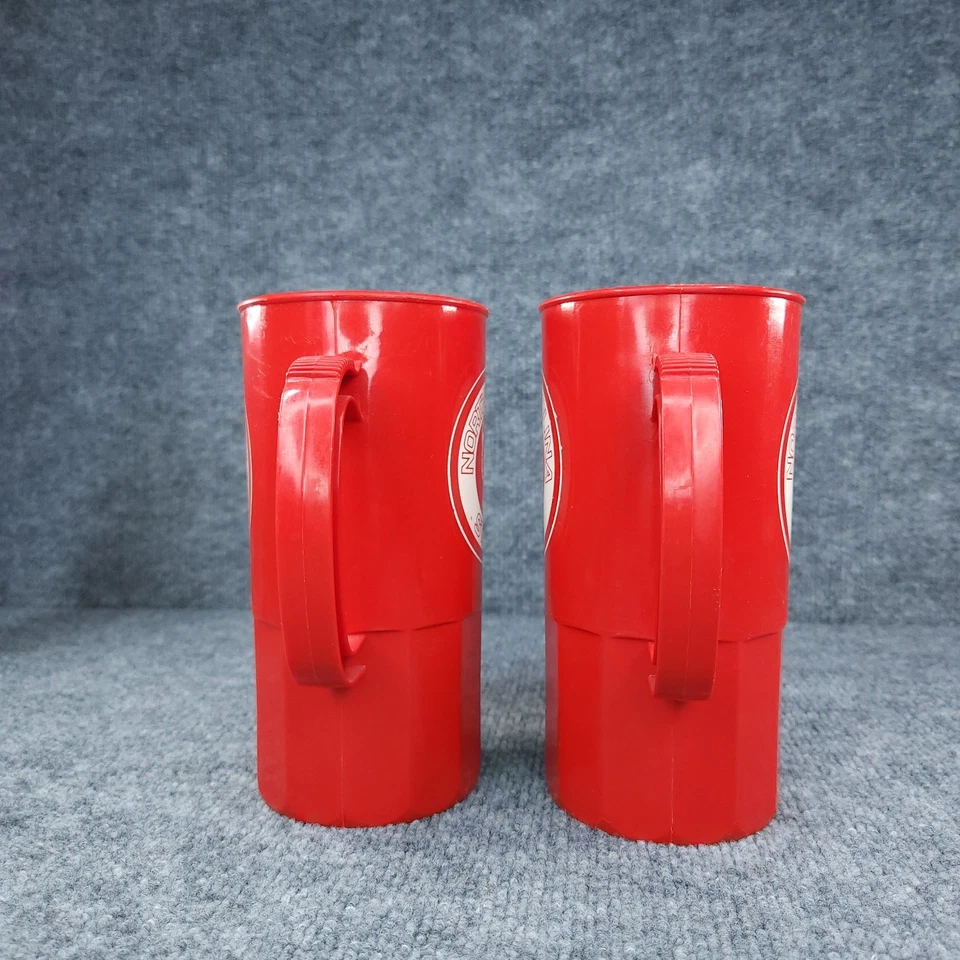 Vintage North Carolina State Wolfpack NCST Mug Set Of 2 Plastic 1 Liter Made USA - Image 2 of 4