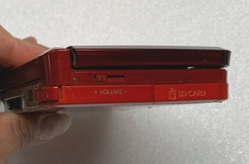 Nintendo 3DS Flame Red Handheld  Console CTR-001 (USA) w AC Charger 