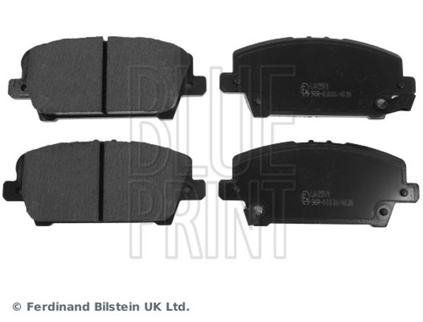 Blue Print Bremsbelagsatz Scheibenbremse ADH24271 FüR Civic Honda FN FK 8 FD FA-image