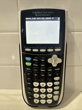 Texas Instrument TI-84 Plus C Graphing Calculator Silver Edition No Charger