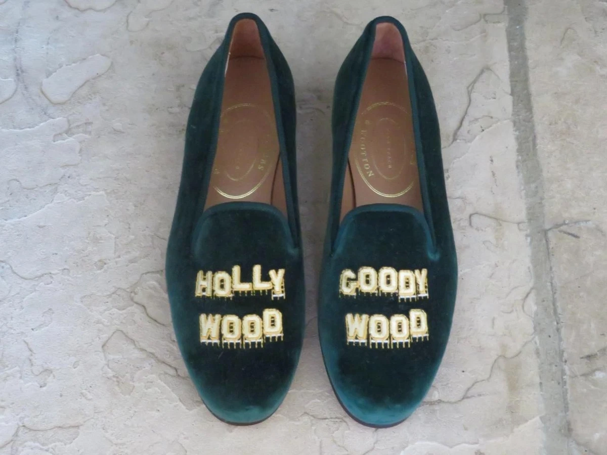 Stubbs & Wootton Regina Grain Blue Leather Loafers Shoes Women’s Sz 9.5M Stubbs & Wootton M Loafer Flats for Women for sale | eBay main image 2