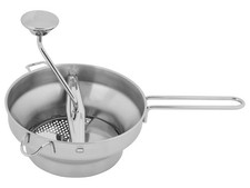 LIVARNO Passierm&uuml;hle Edelstahl Passierger&auml;t mit 3 Eins&auml;tzen fein / mittel / grob
