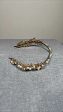 Pearl Leaf Headband Wedding Bridal Tiara Prom Hair Accessory