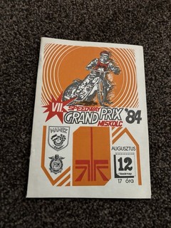 7th Grand Prix Event Speedway Programme Miskolc Hungary 12/8/1984