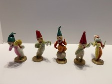 Christmas 1950s Vintage Elf Figures With Inst...
