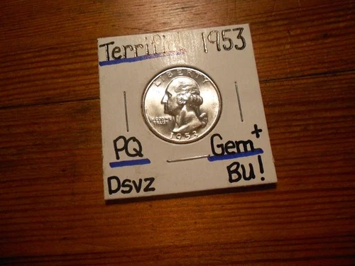 1953 Washington Quarter Gem BU+ TERRIFIC!!!! Light Toning!!!!!!