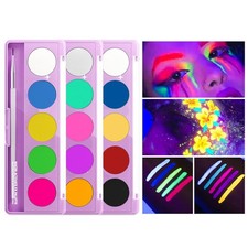 Kids Adults Makeup Set UV Body Painting Colors Fluorescence Face Paint 5 Colors
