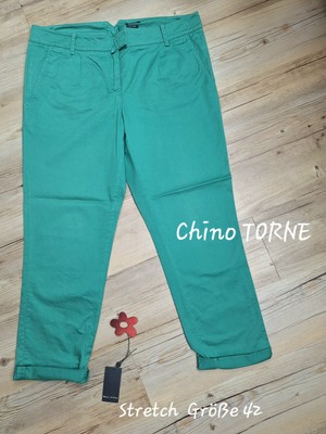Marc O' Polo   7/8 Chino Hose TORNE Cotton Stretch grün Gr 42 L 97 cm   w. NEU