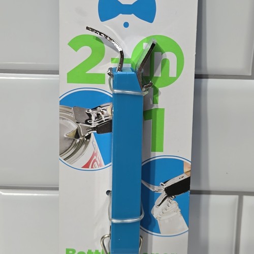 Bonny Bar - 2 In 1 - Bottle Opener & Can Punch - BLUE - Approx. 4 1/2" Long NEW - Bild 3 von 5