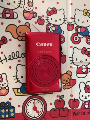 Canon IXUS 220 HS Digital Compact Camera Working w/ battery
