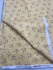 Cotton Laura Heine "The Dress" Blossom Yellow Pink PWL006 Free Spirit 4 Yards