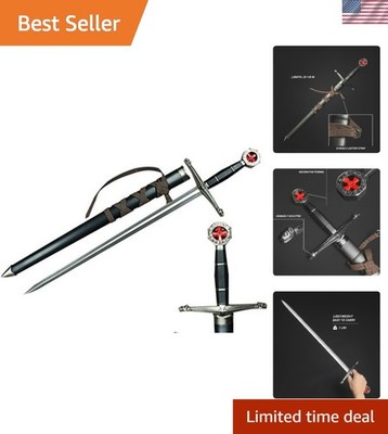 Prince Sword with Sheath,Crusader Knight Templar Short Sword - Historical Rep...