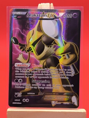 Alakazam EX 117/124 X & Y Fates Collide Ultra Rare Full Art Holo