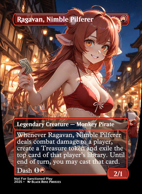 Ragavan, Nimble Pilferer - MTG Anime Custom - Playtest- Not For Sanctioned Play