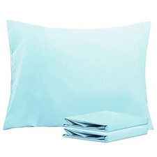 Standard Pillowcase Set - 2 Pack Brushed Microfiber Standard 20" x 26" Aqua