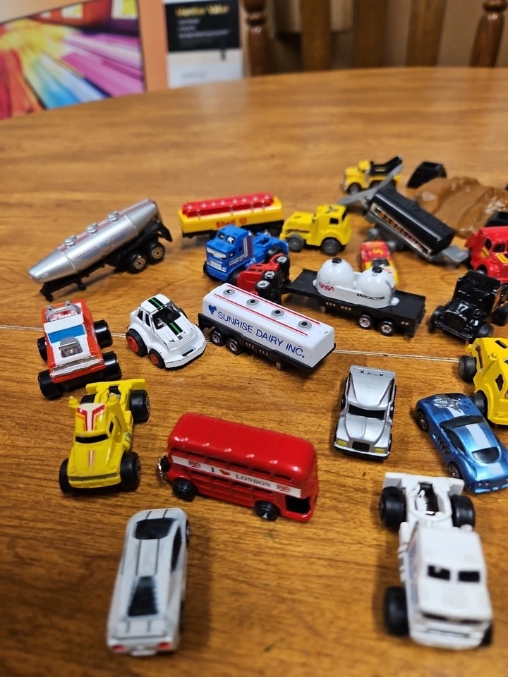 Micro Machines Mini Toy Cars Trucks Mixed Lot Assorted 33 Piece Bundle Racing - Image 3 of 3